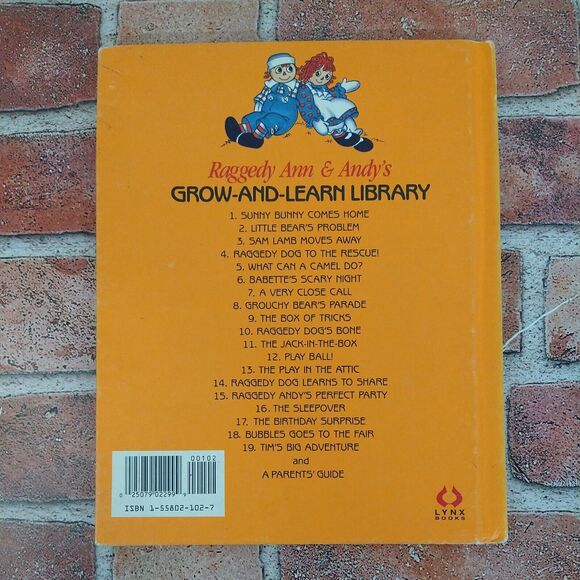 Vtg 1988 Raggedy Ann & Andy - Little Bear's Problem Grow-and-Learn Library Vol 2 - Picture 7 of 7